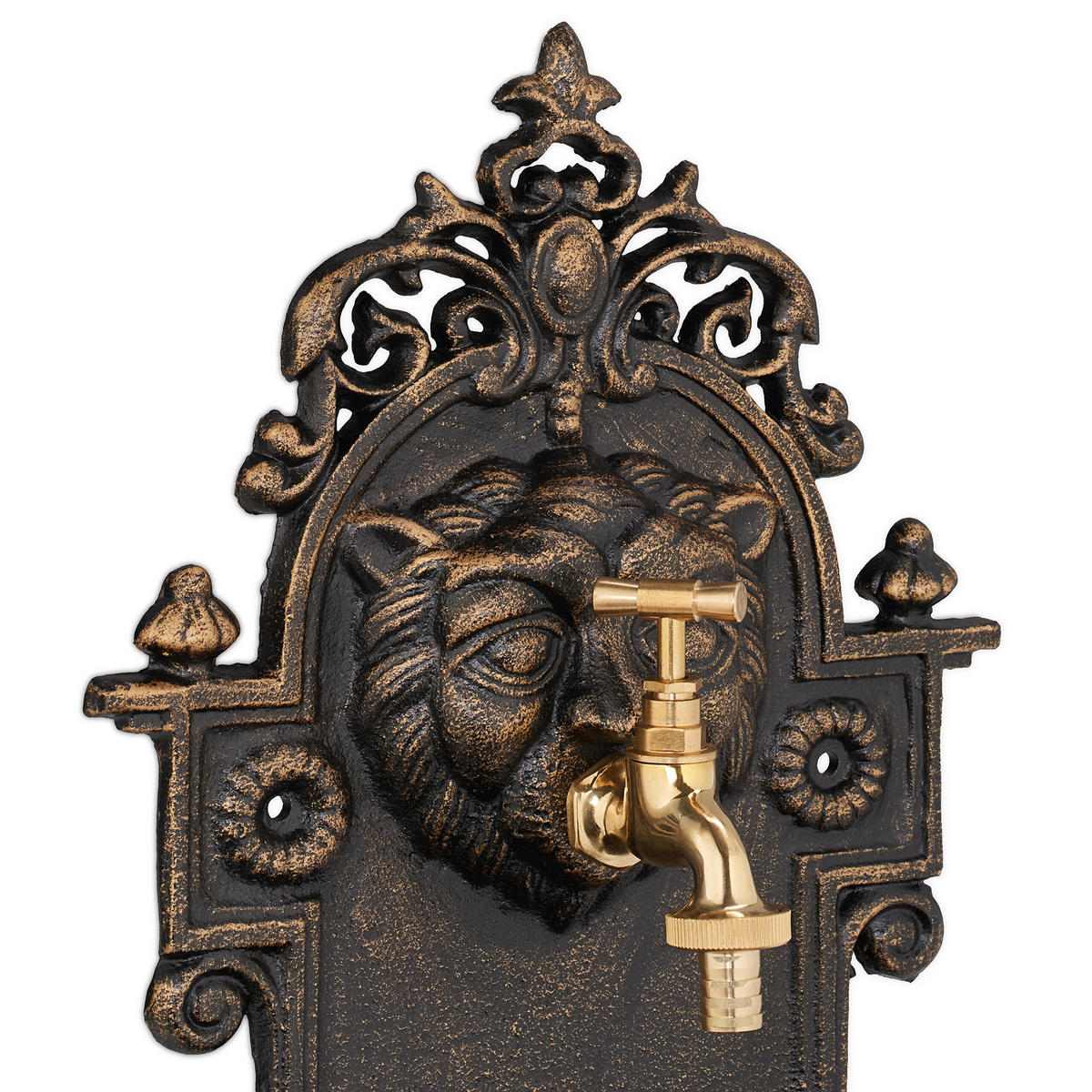 WANDBRUNNEN - Kupferfarben, Metall (18/35/61cm) - Relaxdays