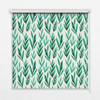 VNÚTORNÁ roleta - okenná roleta - roleta - 90x140 cm - Rastliny - zelená, plast (90/140/0.5cm) - TULUP