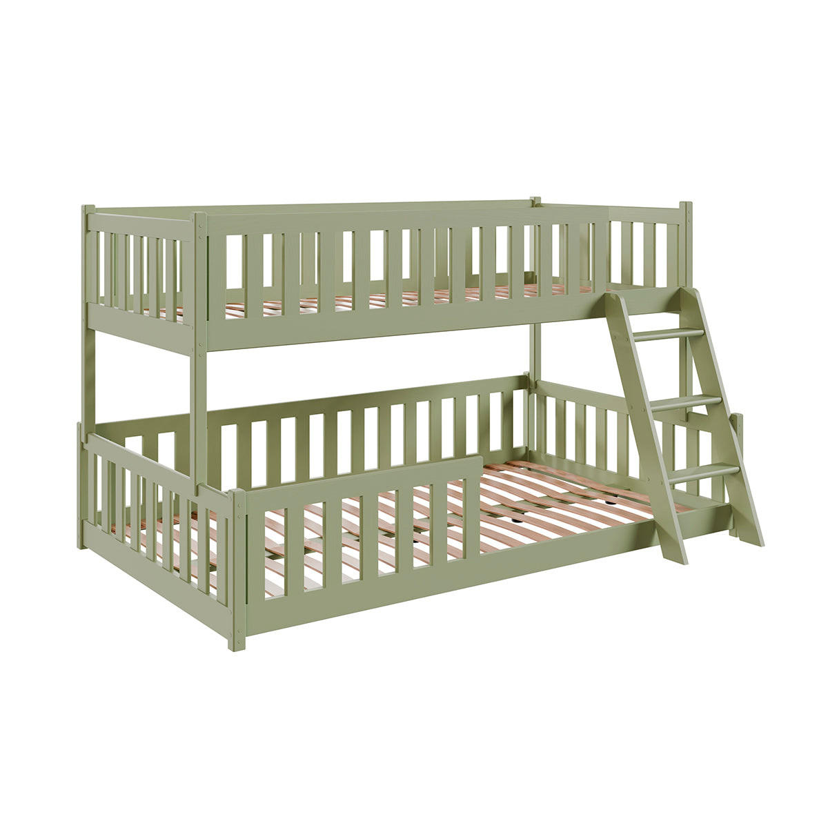 BETT 120/200 Léane Olive - Grün, Holz (120/200cm) - Petits-meubles