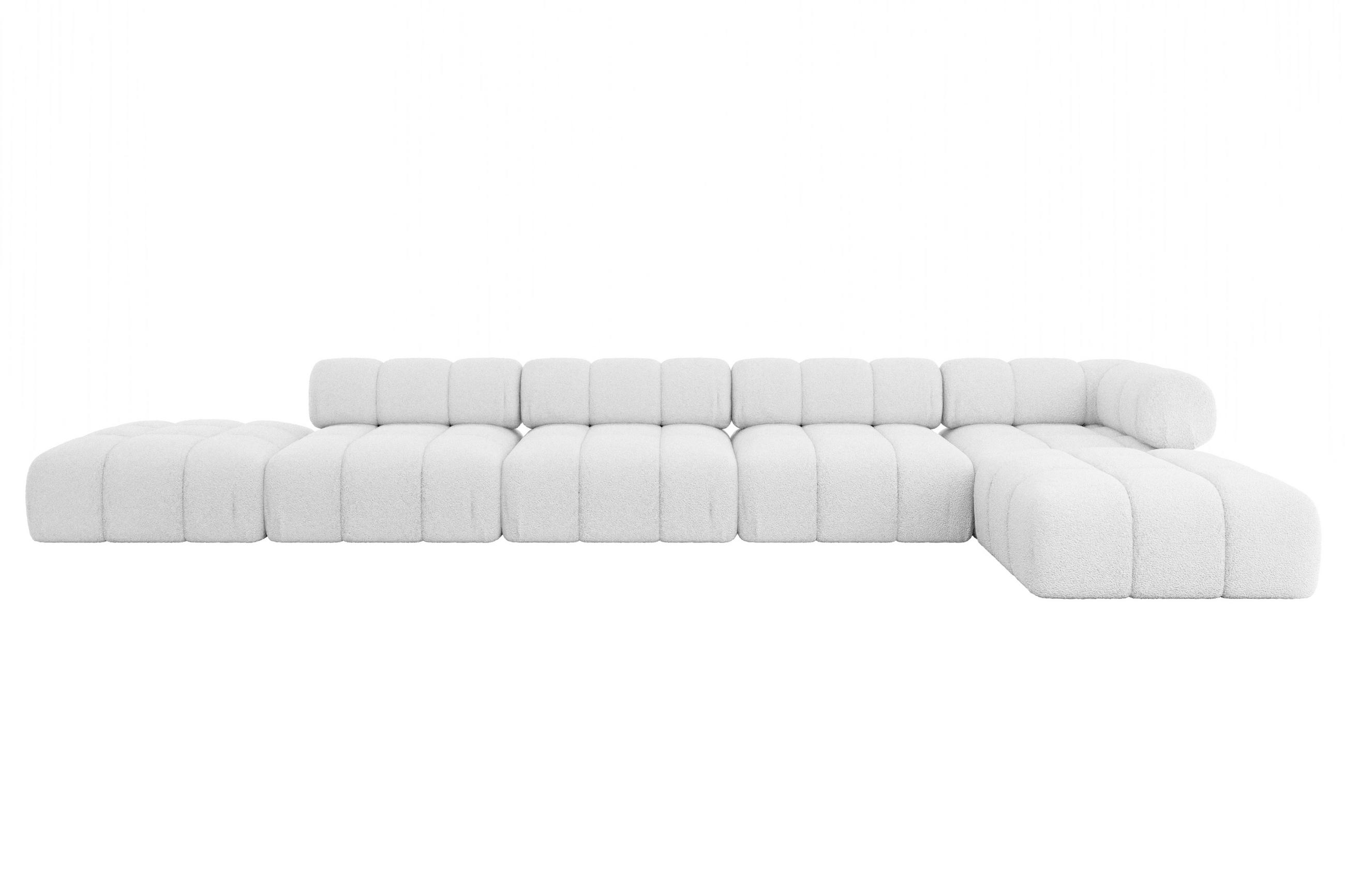 Altdecor Ecksofa Weiß 475x190 cm