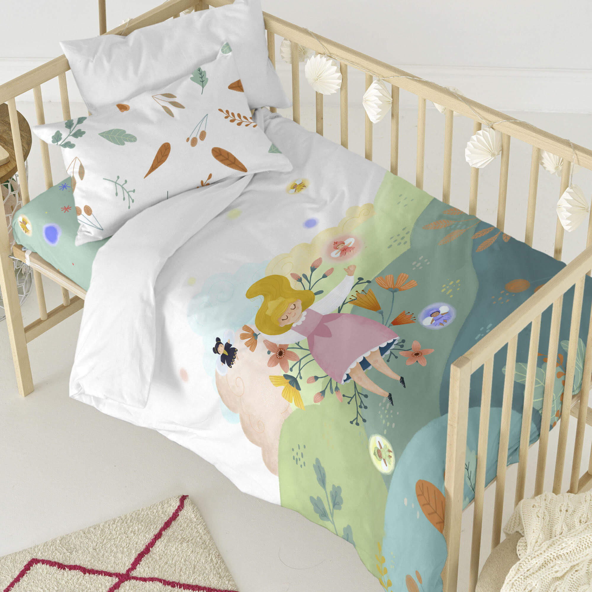 BETTBEZUG set 2 teiliges Dreaming 100x120 cm (Kinderbett) - Multicolor, Textil (100/120cm) - Happy Friday