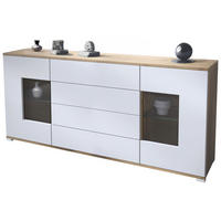 SIDEBOARD Grömitz Weiß matt - Weiß, Holzwerkstoff (166.5/75.5/35cm) - Vladon