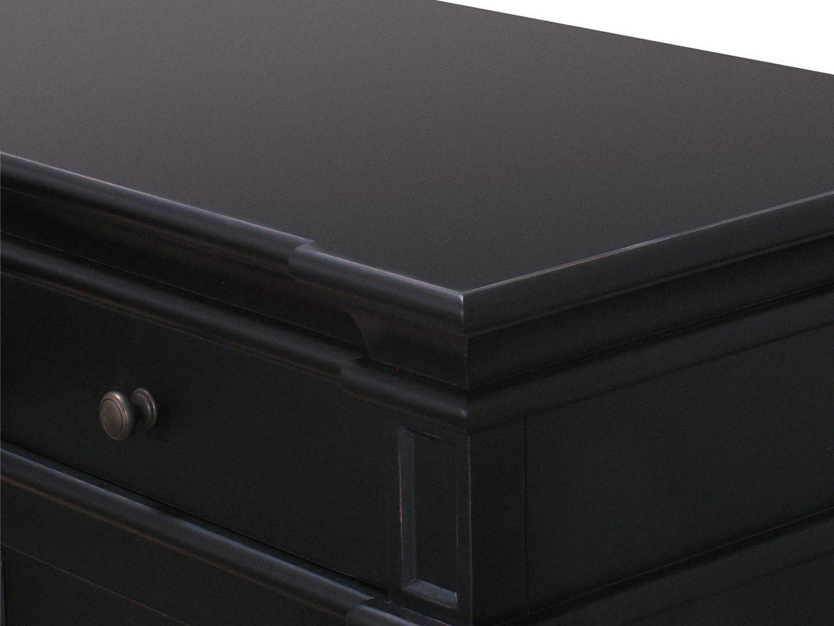 SIDEBOARD antik schwarz - Schwarz, Holz (186/86/45cm) - ebuy24