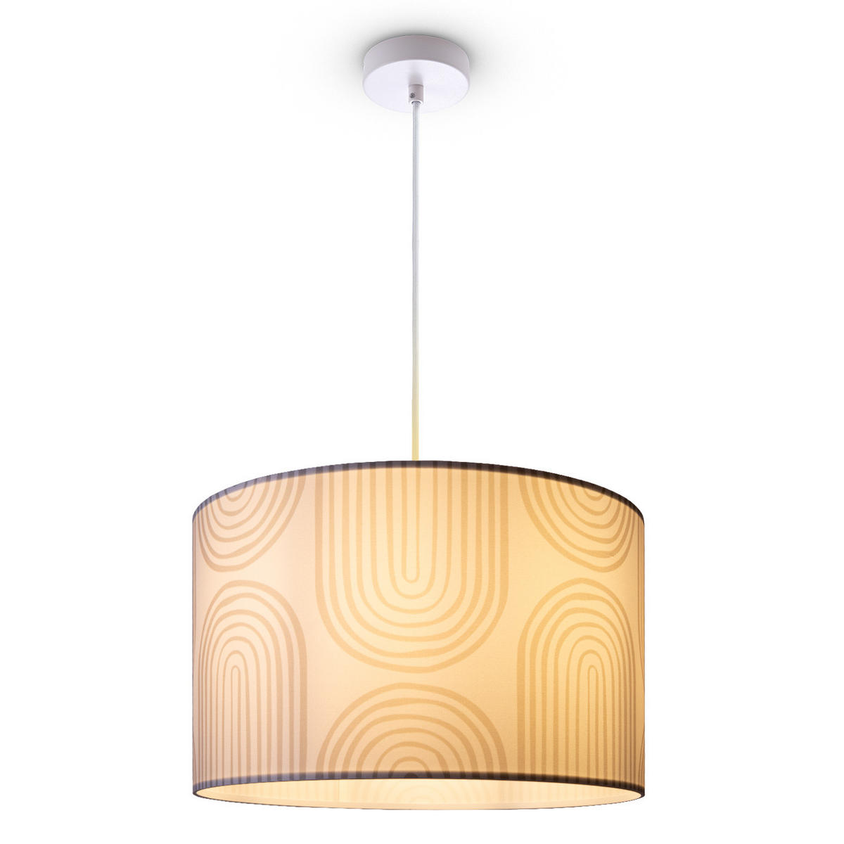 PENDELLEUCHTE Hugo Pd1 Pil 006 - Weiß, Metall (45.5/45.5/27cm) - Paco Home