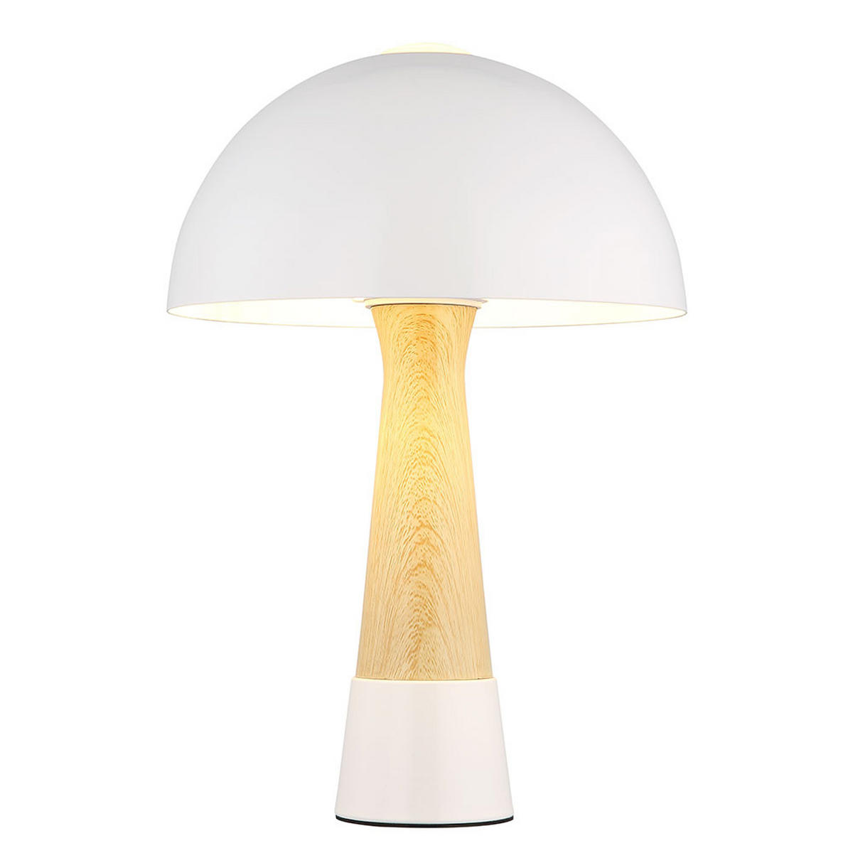 TISCHLEUCHTE Paulin Holzoptik Beige - Beige, Metall (25/25/36.5cm) - Nowa