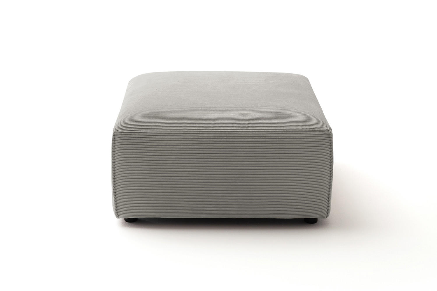 Kawola Polsterhocker Grau 80x42x80 cm