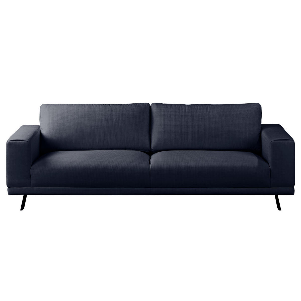 2,5-SITZER SOFA - Strukturstoff - Dunkelblau, Textil (216/81/89cm) - home24