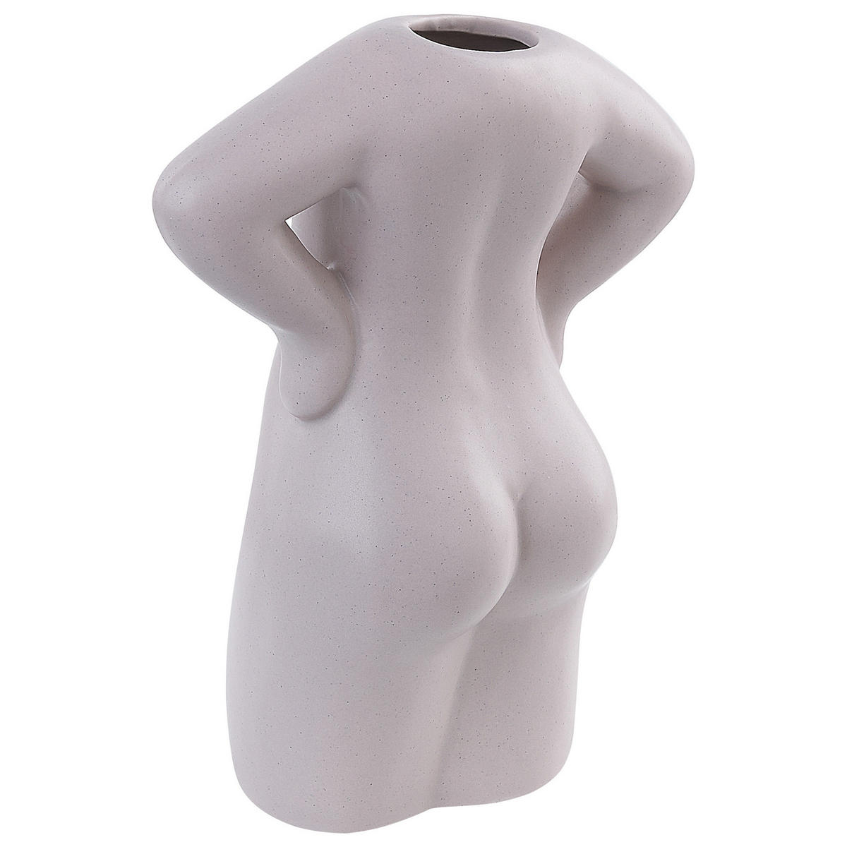 BLUMENVASE Porzellan beige Kilkis - Beige, Keramik (24cm) - Beliani