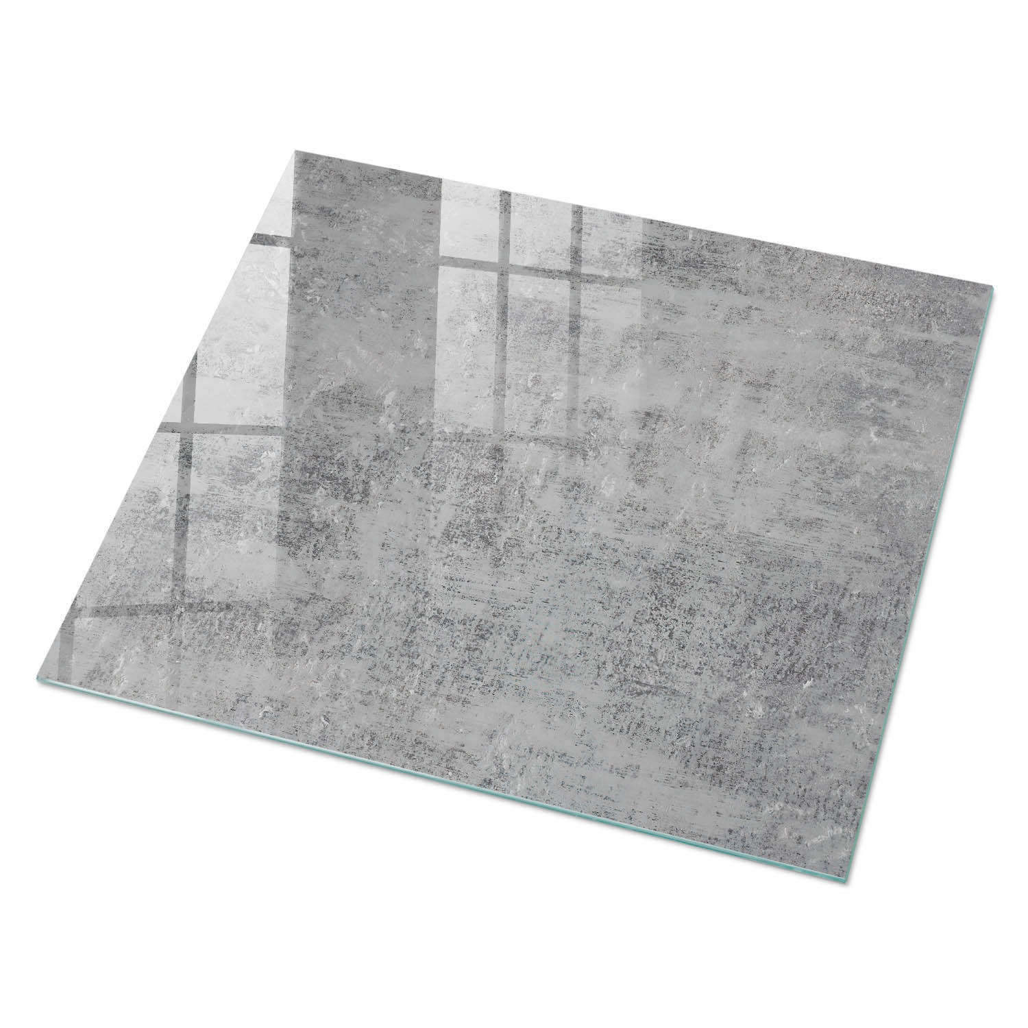GLASPLATTE 80x60 cm – Graue Textur - Gelb, Glas (0.4/80/60cm) - ArtPrintCave