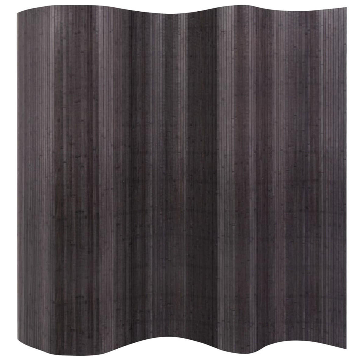 RAUMTEILER BAMBUS GRAU 250X165 CM - Grau, Naturmaterialien (250/165/1cm) - vidaXL