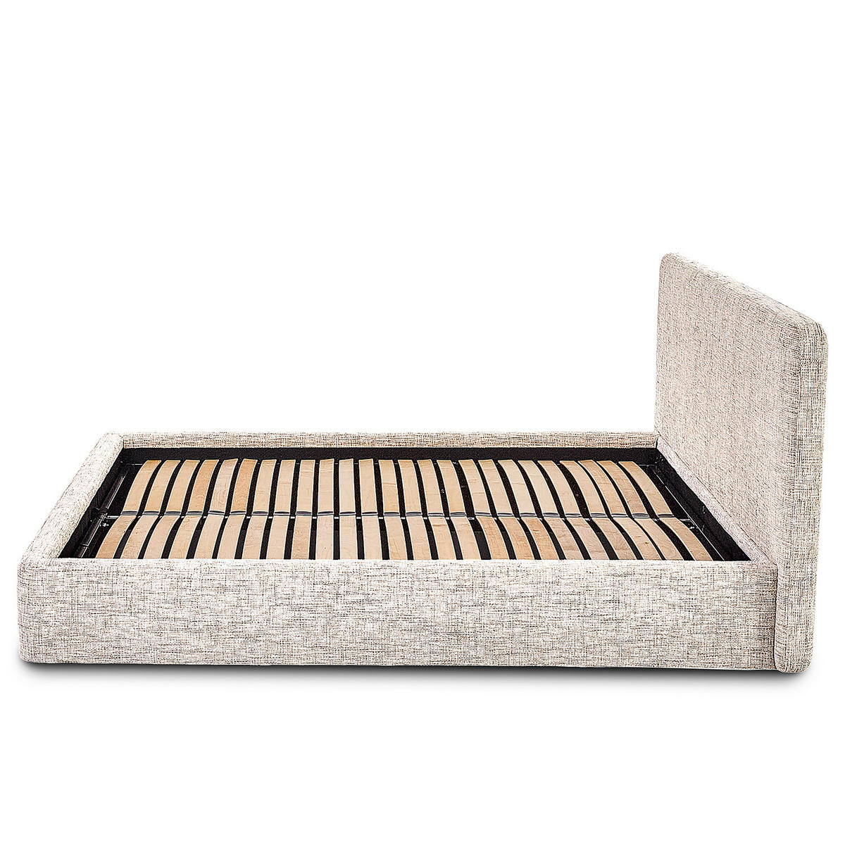 POLSTERBETT - Creme, Holz/Textil (140/200cm) - home24