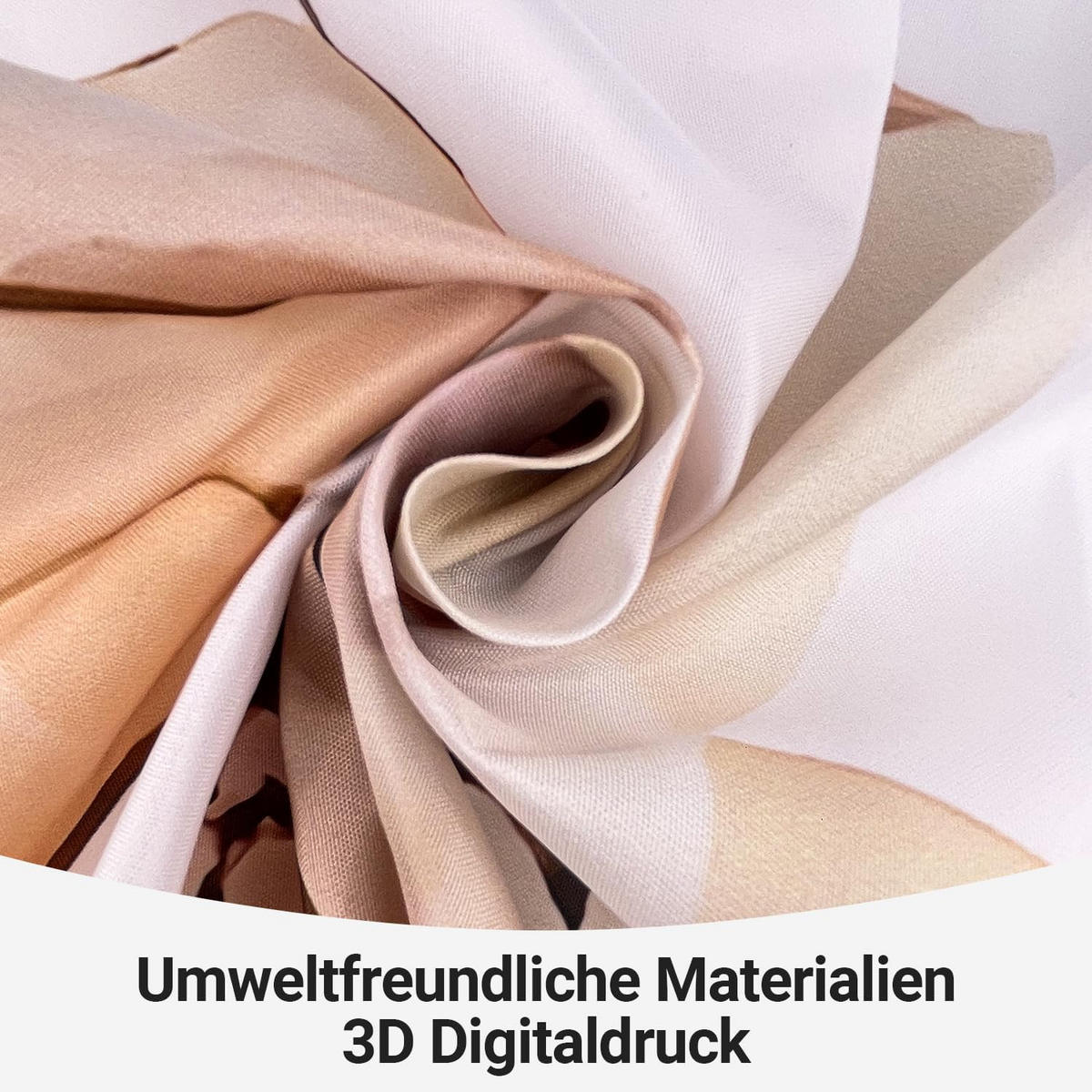 DUSCHVORHANG Blumen Muster beschwerter Saum schimmelresistent wasserabweisend waschbar Polyester fürs Badezimmer Badewanne - Orange, Textil (200/180cm) - MCBOSON
