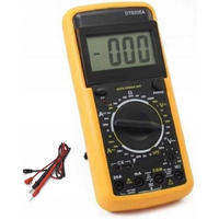 MULTIMETER DT9205A, 1000 V AC/DC, 20 A AC/DC, 200 MΩ, Kapazität, hFE, Diodentest, Durchgangston, LCD - Multicolor, Kunststoff/Metall (10/10/10cm)