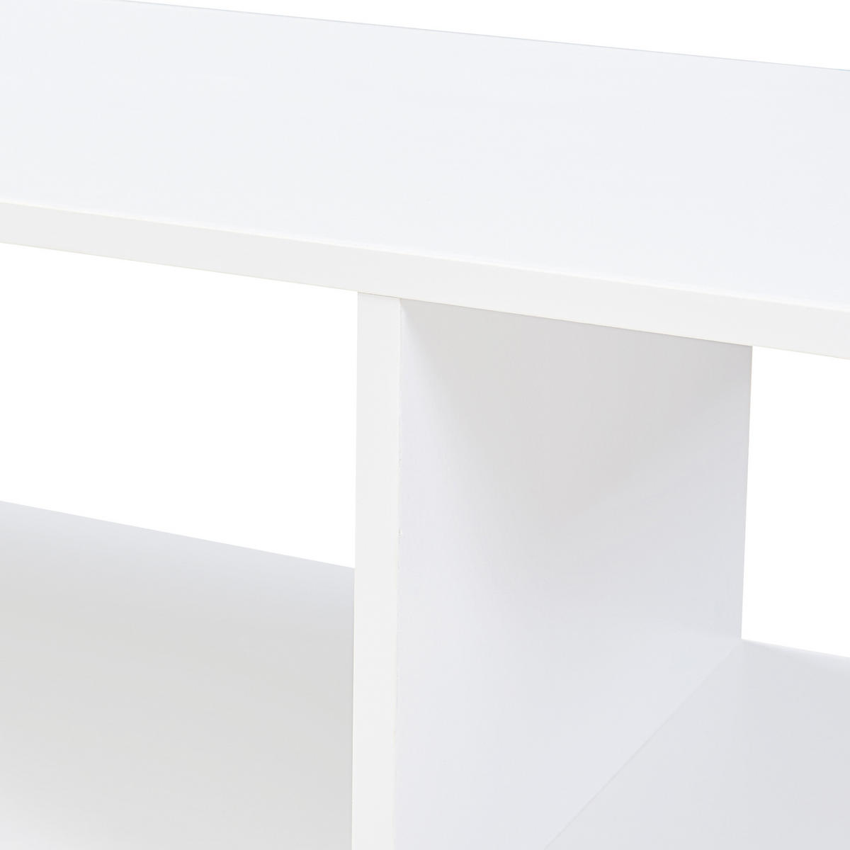 FERNSEHTISCH Anän - Weiß, Holzwerkstoff (29.5/42/100cm) - [en.casa]