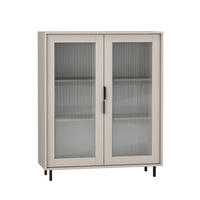 VITRÍNA Soly Kašmír - béžová, kompozitní dřevo (103.2/126.2/40.3cm) - Petits-meubles