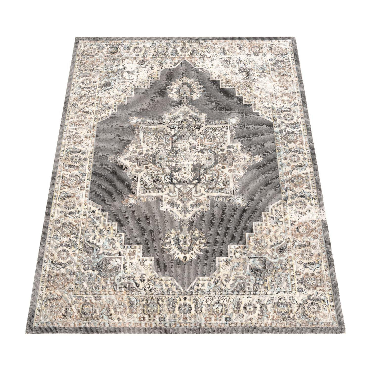 OUTDOOR-TEPPICH TORRES 275 GRAU 60X100 - Grau, Textil (60/100cm) - Paco Home