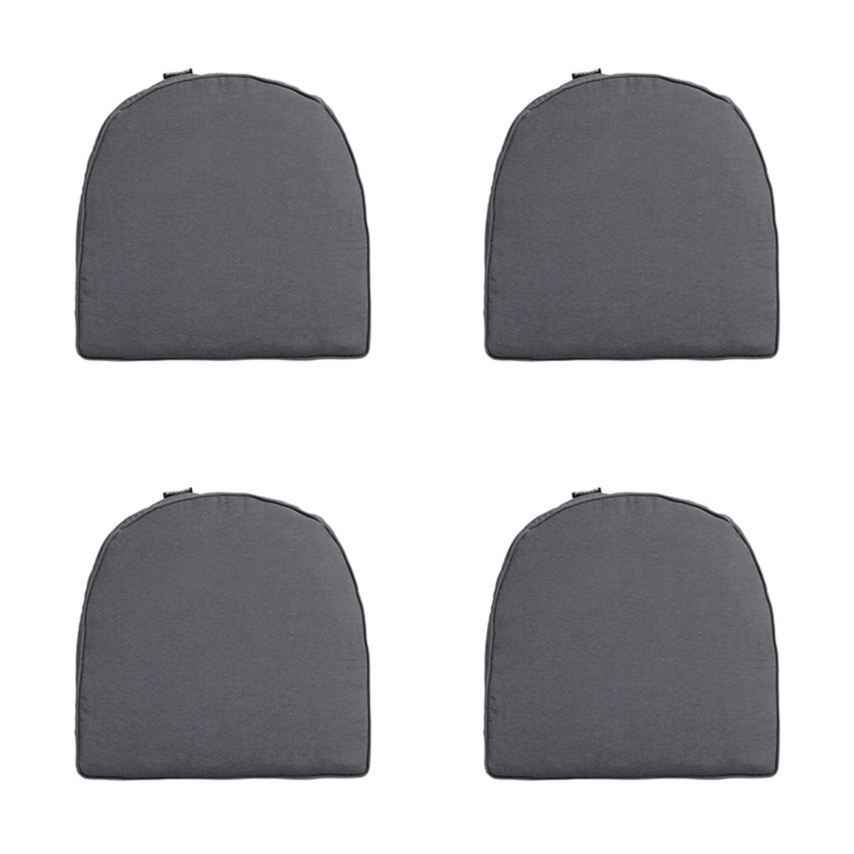 SITZKISSEN Panama 48/48 cm 4er-Set - Grau, Textil (48/5/48cm) - Madison