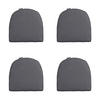 SITZKISSEN Panama 48/48 cm 4er-Set - Grau, Textil (48/5/48cm) - Madison