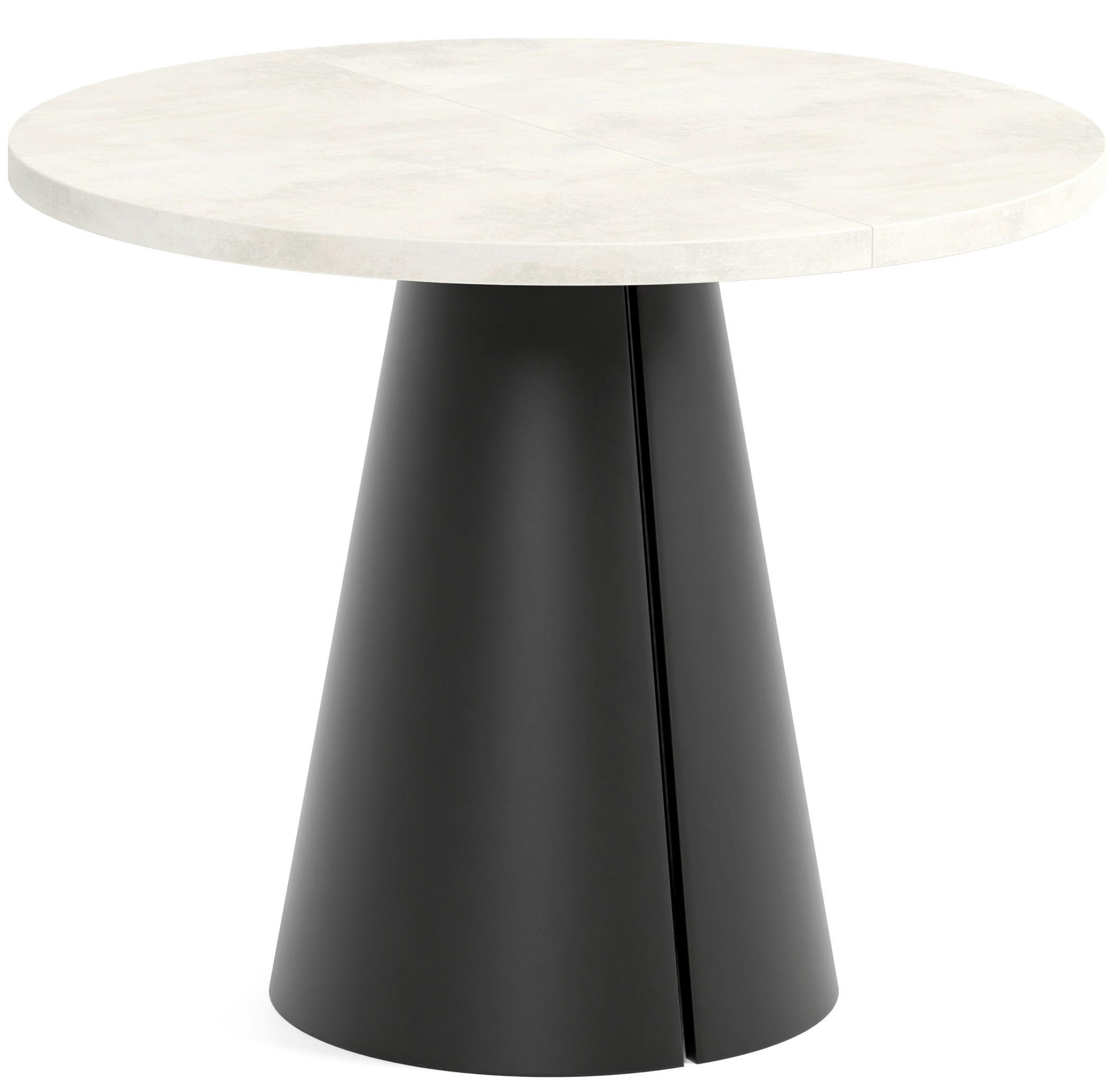 TISCH Schwarz ALMA Ausziehbar 100/176 cm - Schwarz, Holzwerkstoff (2/100/76cm) - Sepro Meble