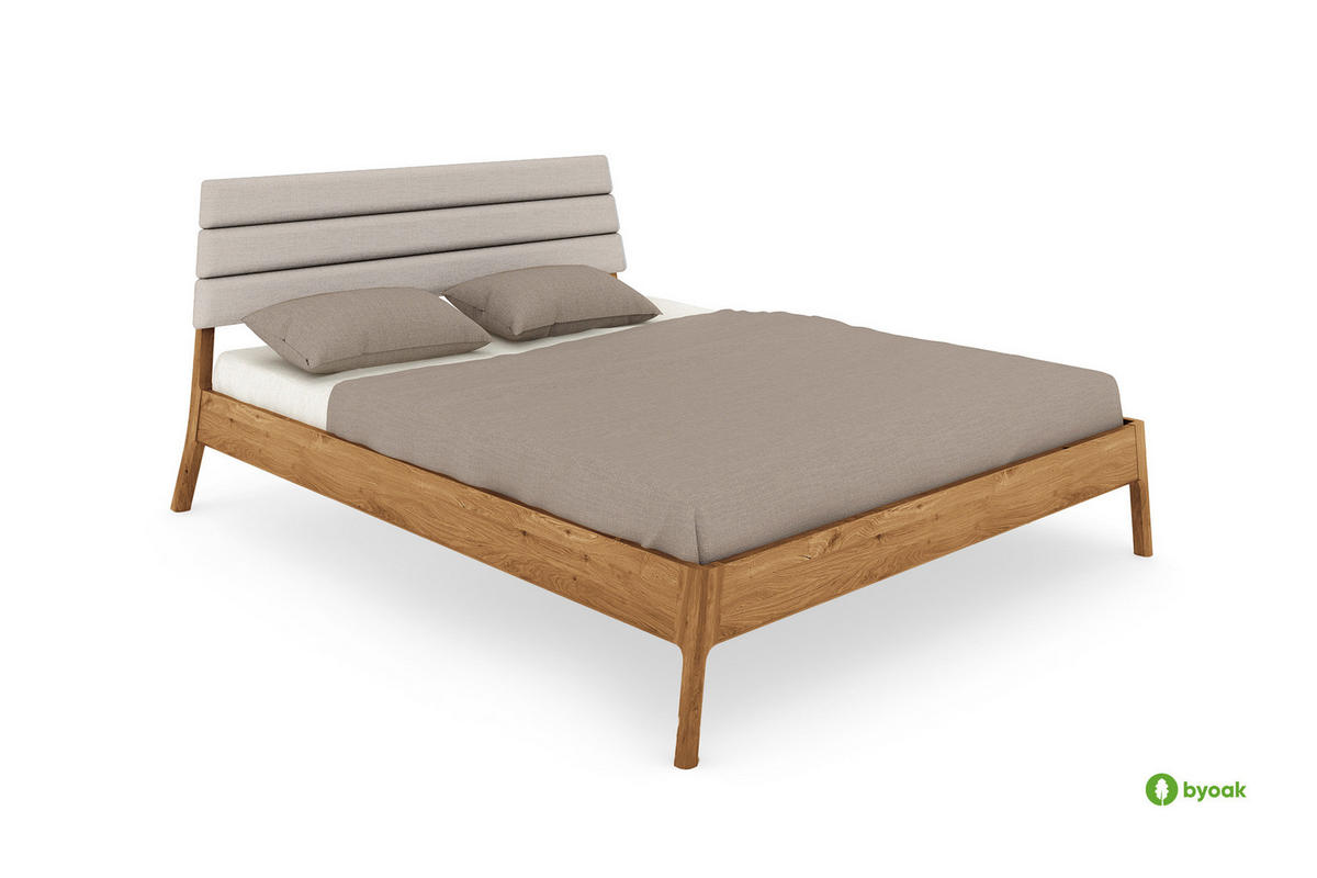MASSIVHOLZBETT PAUL 2 90 x 220 Wildeiche - Wildeiche, Holz (90/220cm) - byoak
