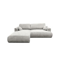 ECKSOFA Luna L links Creme aus Cord - Creme, Textil (271/195cm) - KS Home Concept
