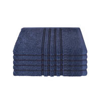 GÄSTETUCHSET Milano - 5-teilig - 30x50 cm - Dunkelblau - Dunkelblau, Textil (30/50cm) - SCHIESSER