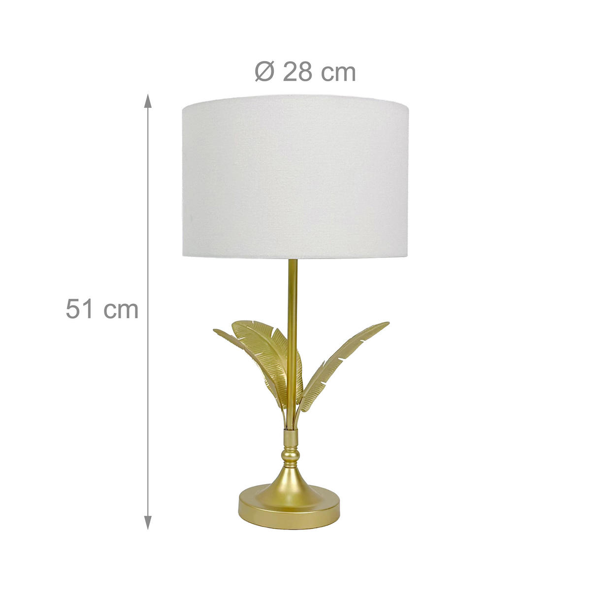 LAMPE - Multicolor, Textil/Metall (28/28/51cm) - Relaxdays