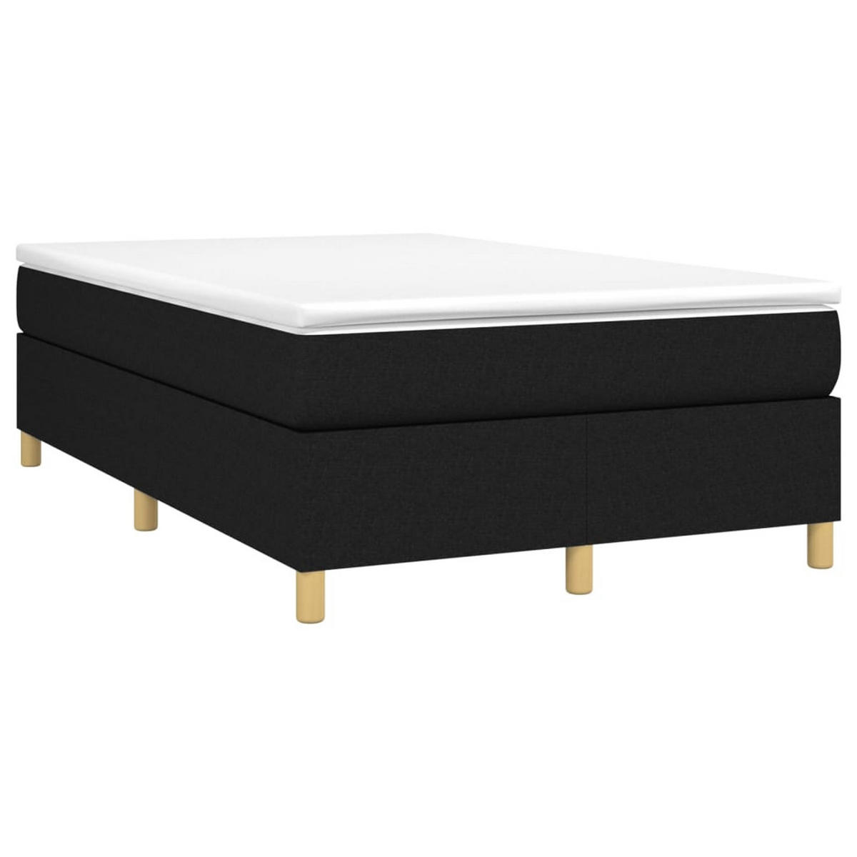 POLSTERBETT Raber 120/203 cm - Schwarz, Holzwerkstoff (120/200cm) - Nettlife