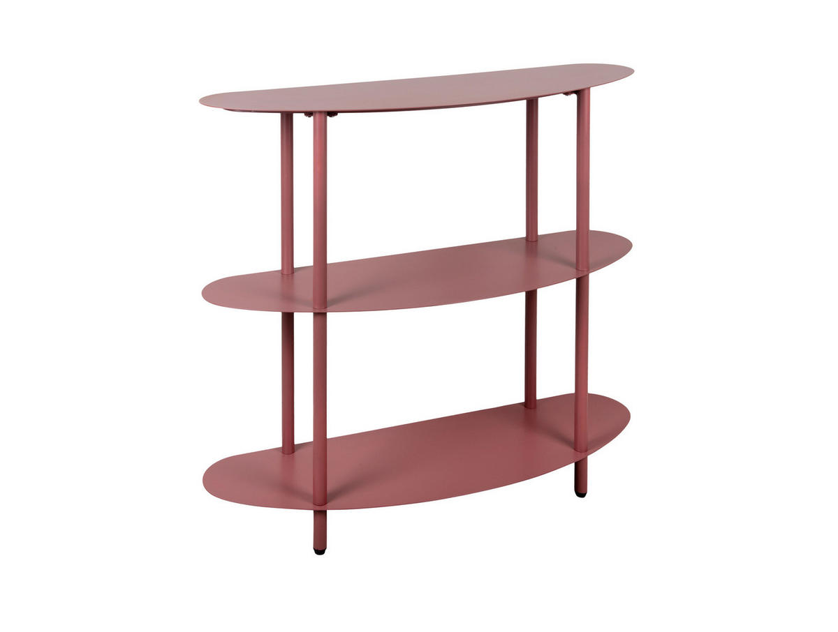 BEISTELLTISCH Riqueza - Rot - 90/28/82 cm - Rot, Metall (90/28/82cm) - Leitmotiv