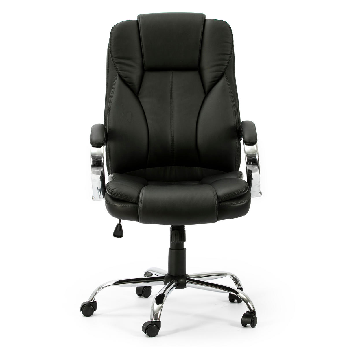 DREHSTUHL Nixon Schwarze Farbe - Schwarz, Fell (77/114/65cm) - VS Venta-stock