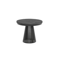 ESSTISCH Cone Bis - Anthrazit/Schwarz, Holzwerkstoff/Metall (100/100/76cm) - Meblini