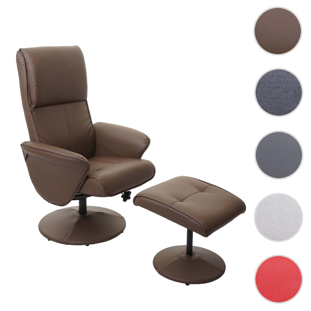 RELAXSESSEL taupe - Taupe, Textil (75/114/125cm) - MCW