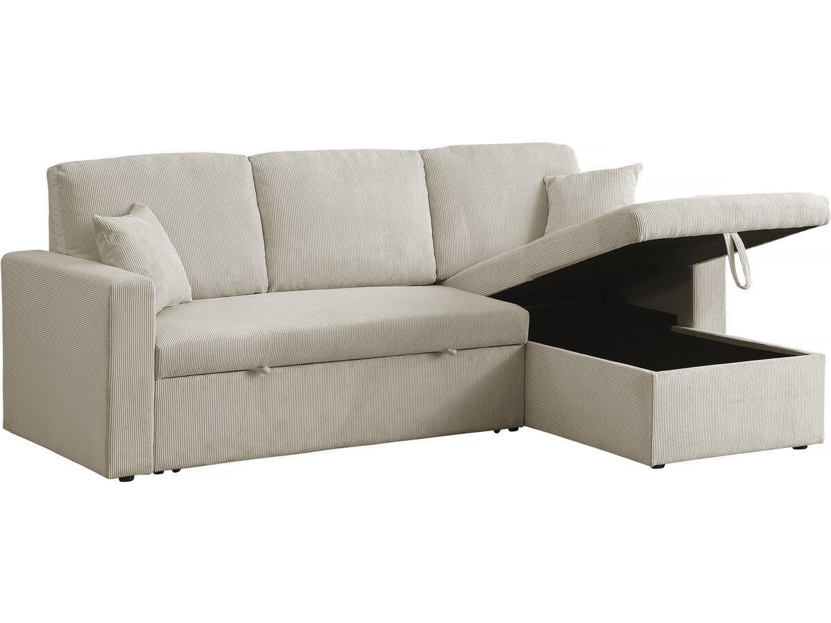 ECKSOFA alain beige - Beige, Textil (145/221cm) - Habitat Garten