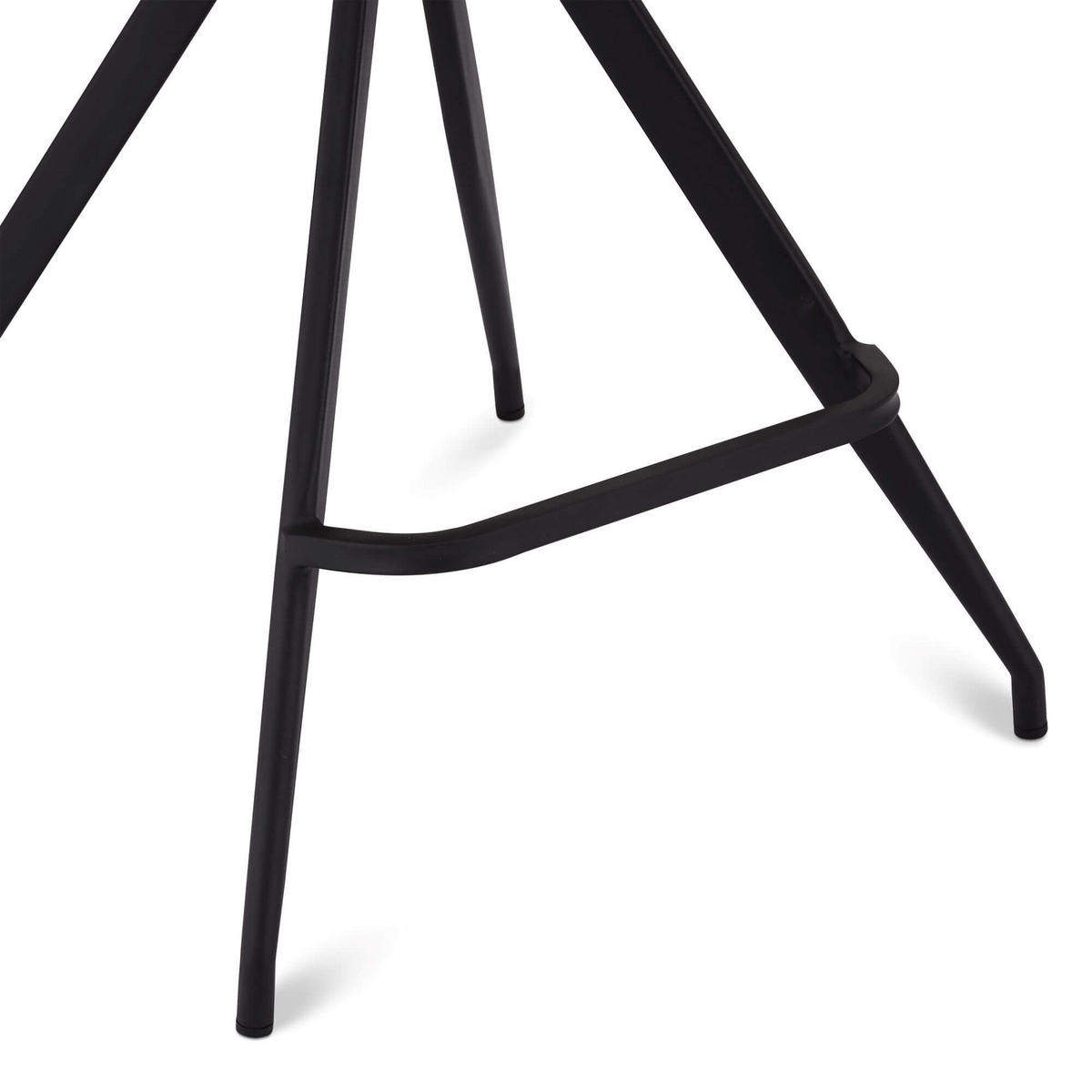 BARHOCKER-SET 2 Stück in Kunstleder - Schwarz, Textil/Metall (48/98/57cm) - Furnhouse