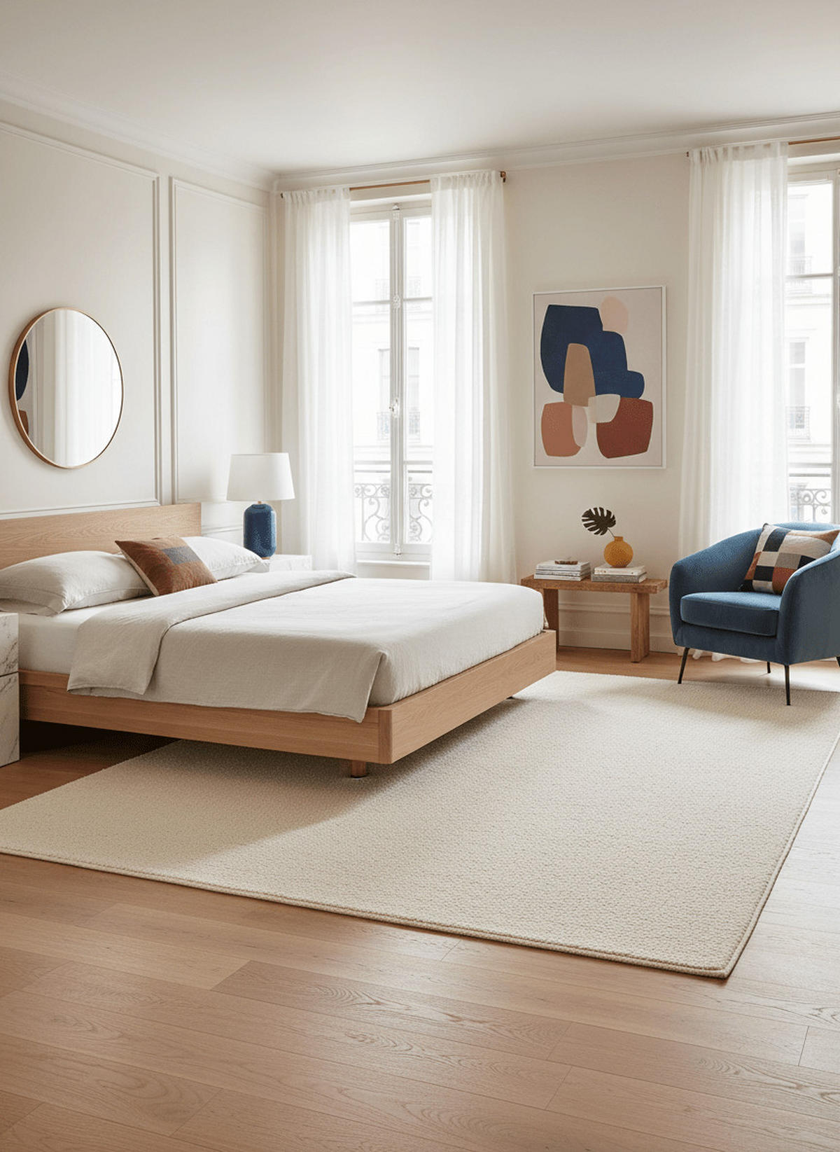 TEPPICH in Uni-Optik mit Schlingenflor weiß - Weiß, Textil (80/150cm) - AFK Living