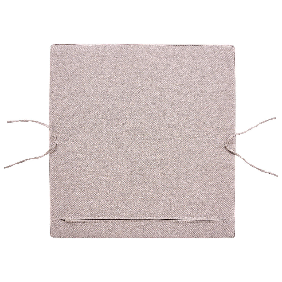 OTTOMANE Hellbraun Rivello - Hellbraun/Beige, Holz (66/42/66cm) - Beliani
