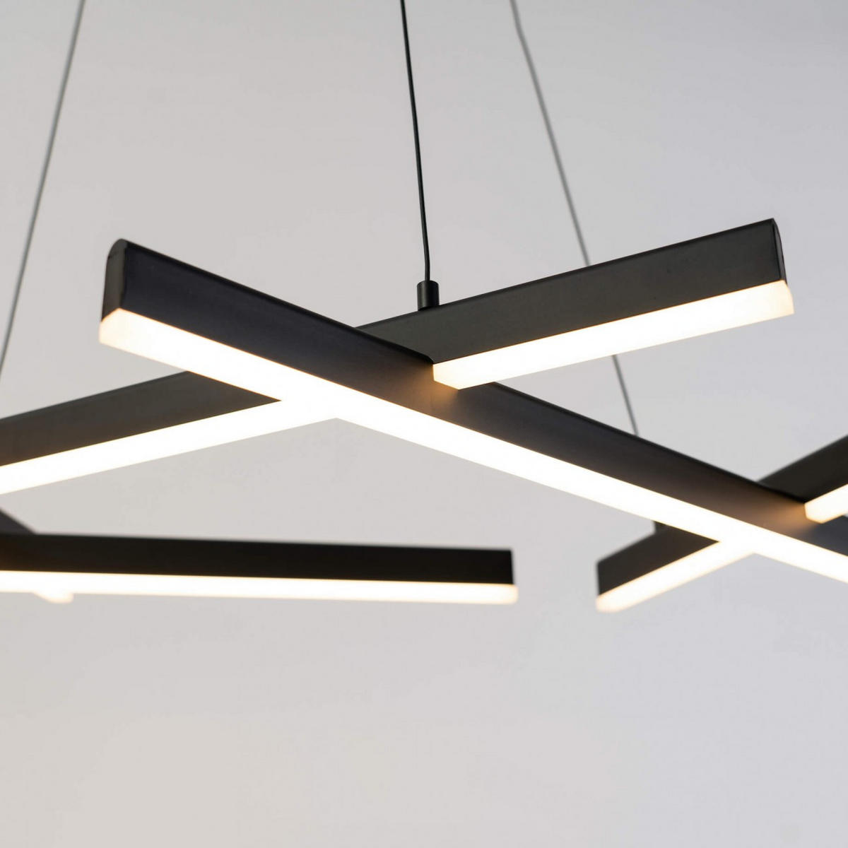 HÄNGELEUCHTE Taranto, Schwarz, 120cm - Schwarz, Metall (105/69/120cm) - KOSILUM