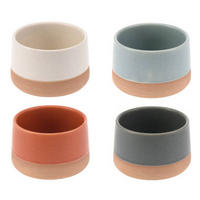 KERAMIKSCHALEN 4er-Set - Multicolor, Keramik (9.5cm) - Siaki