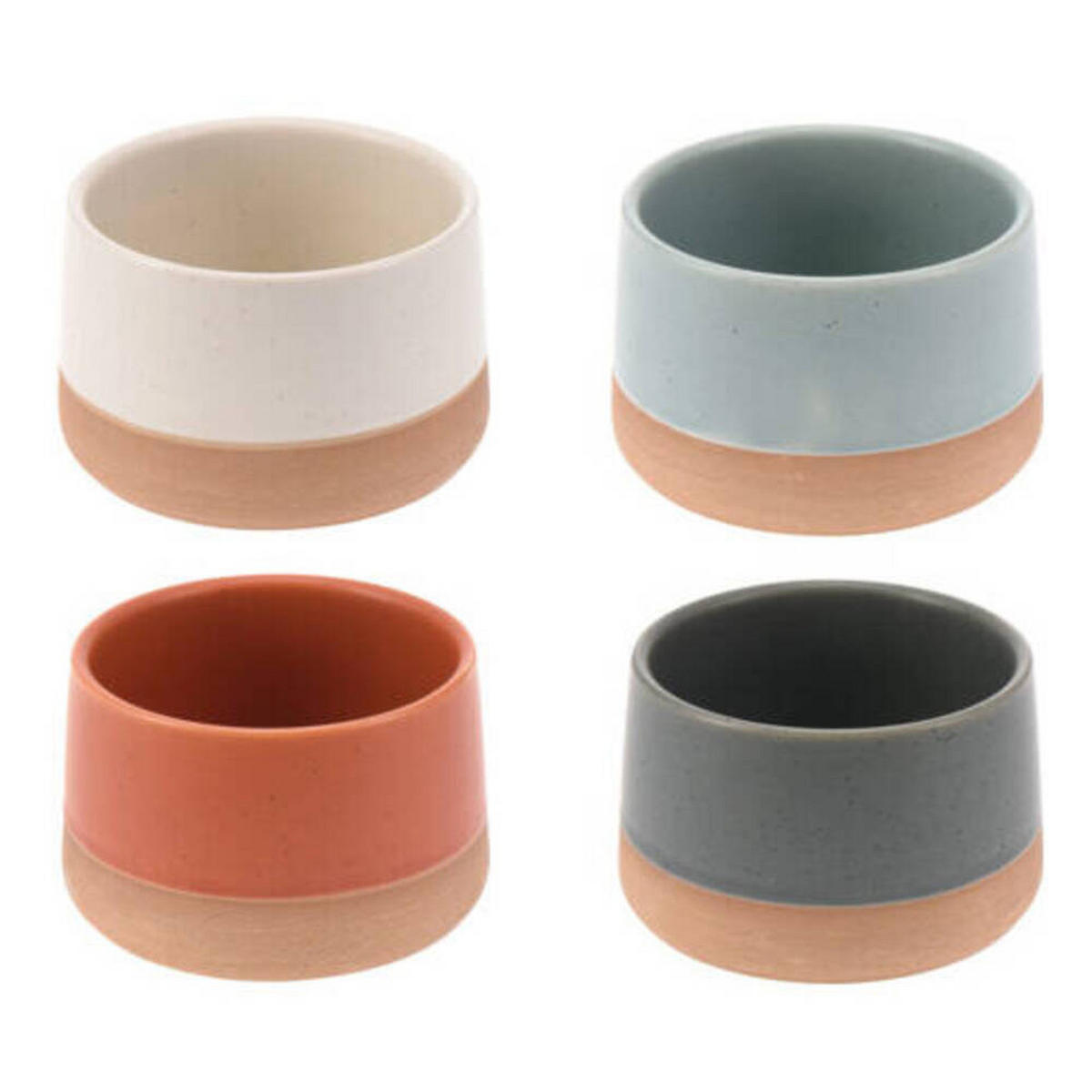KERAMIKSCHALEN 4er-Set - Multicolor, Keramik (9.5cm) - Siaki
