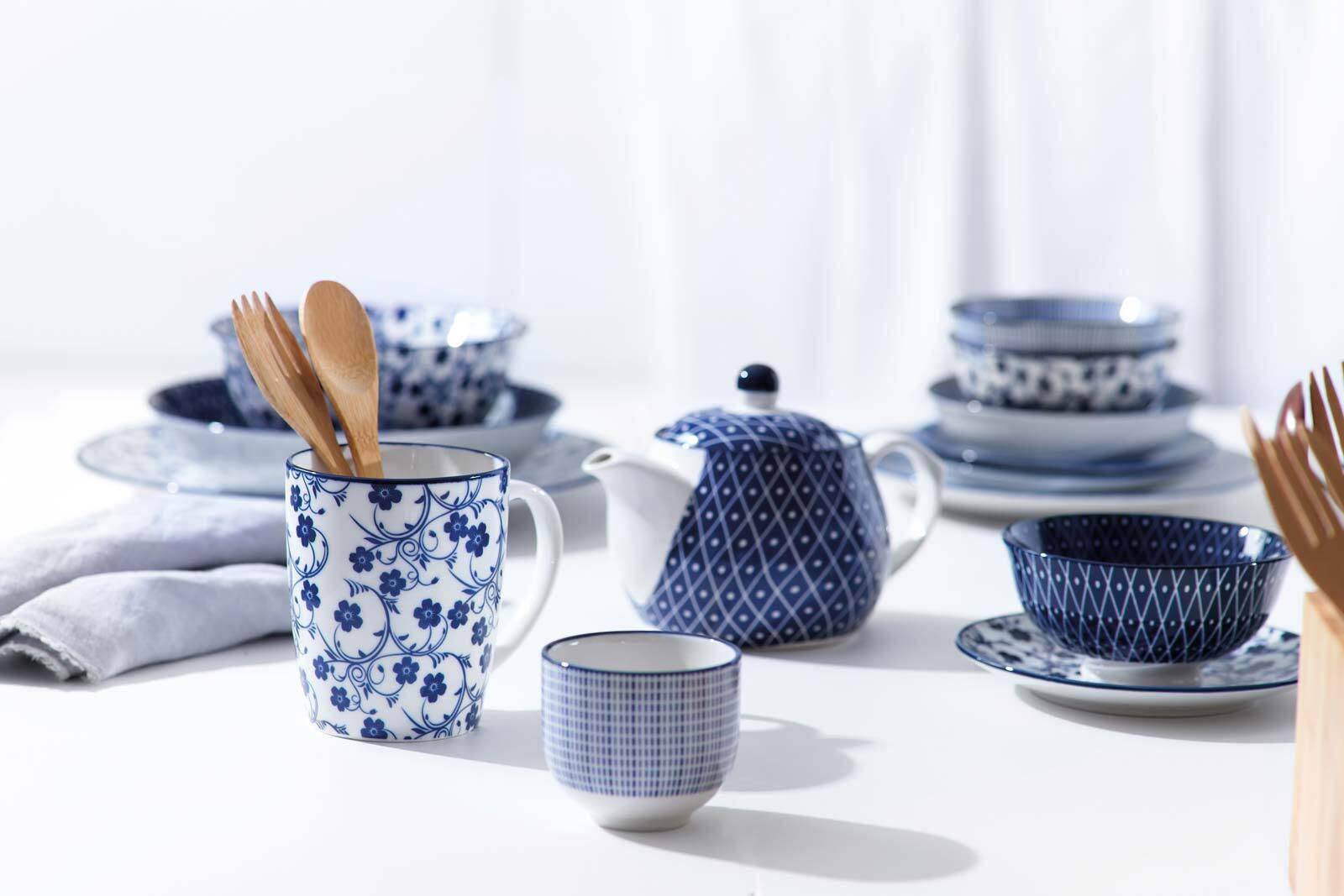 Thumbnail - Ritzenhoff Breker Dessertteller, Weiß, Blau, Keramik, Rund, Essen & Trinken, Geschirr, Teller, Kuchenteller