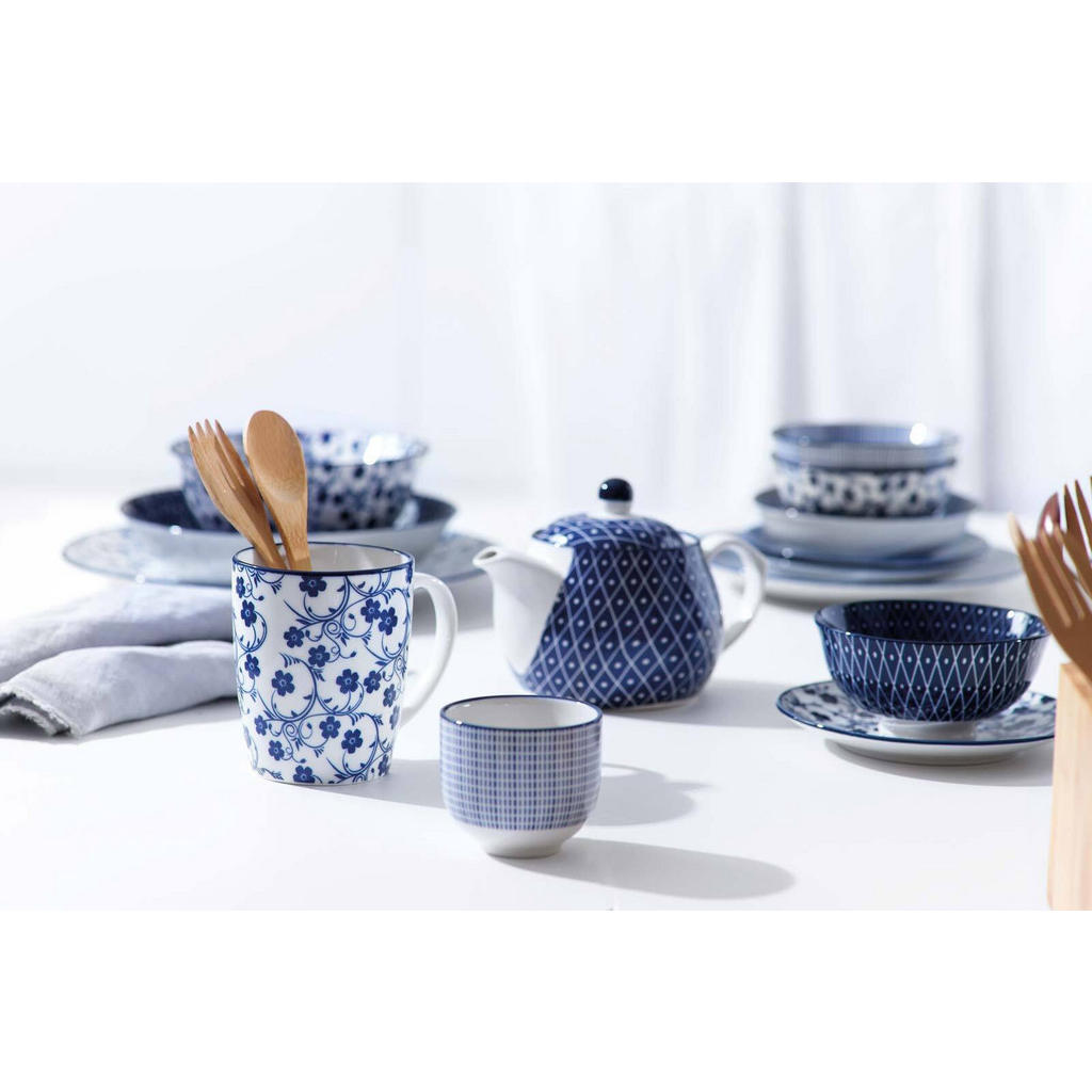 Thumbnail - Ritzenhoff Breker Frühstücksset, Blau, Weiß, Keramik, Rund, 1x1x1 cm, Essen & Trinken, Geschirr, Geschirr-Sets