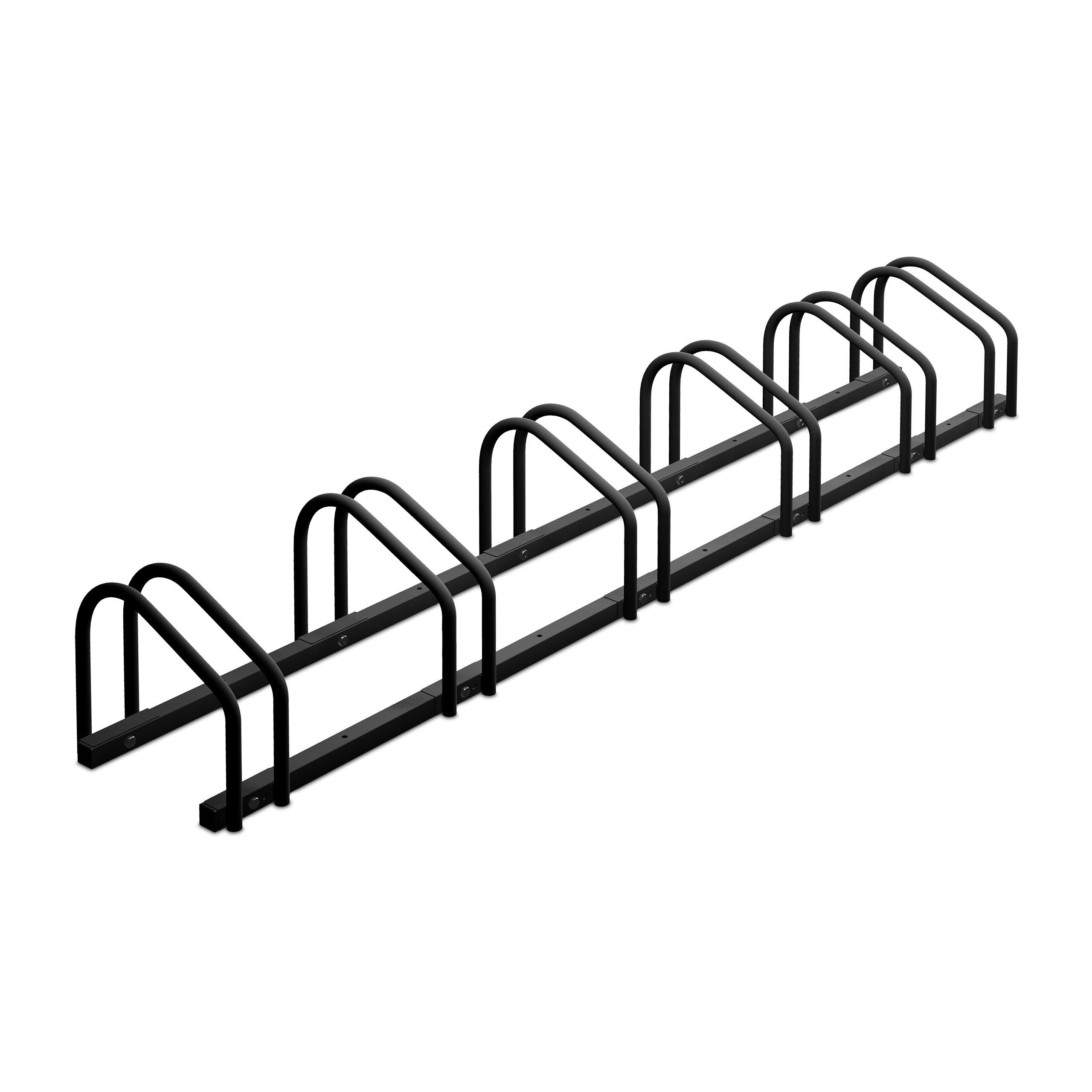 FAHRRADSTÄNDER Anthrazit für 6 Fahrräder Stahl pulverbeschichtet - Anthrazit, Metall (163.5/27/33cm) - Relaxdays