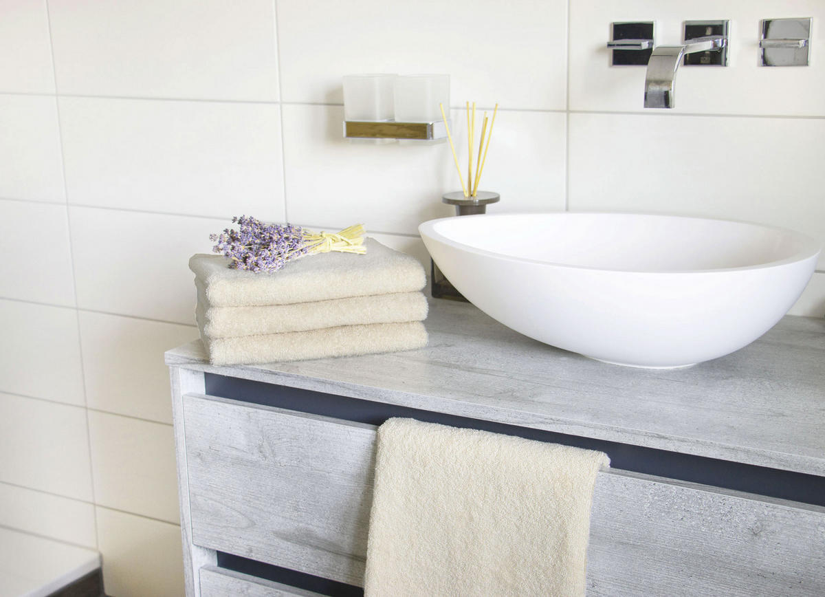 HANDTÜCHER, 4er-Set, 50x100 cm, 100% Baumwolle, Braun - Creme, Textil (50/100cm) - Zollner