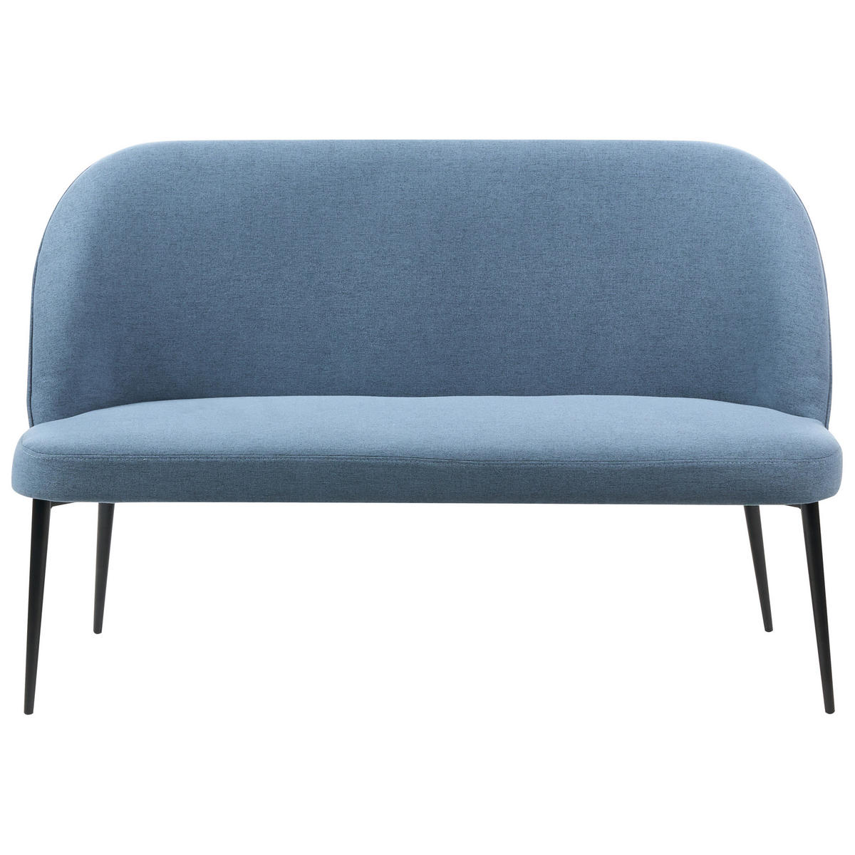 2-SITZER-KÜCHENSOFA blau Osby - Blau/Schwarz, Textil (130/85/49cm) - Beliani