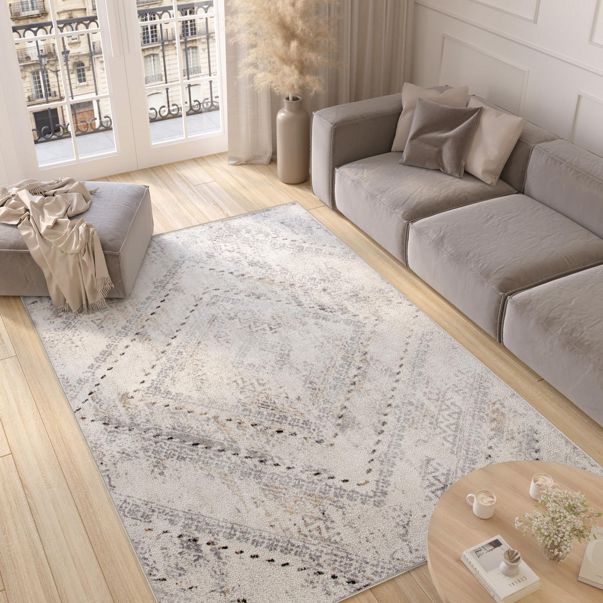 TEPPICH VALLEY Hellgrau 200/300 cm - Hellgrau, Textil (200/300cm) - Tapiso