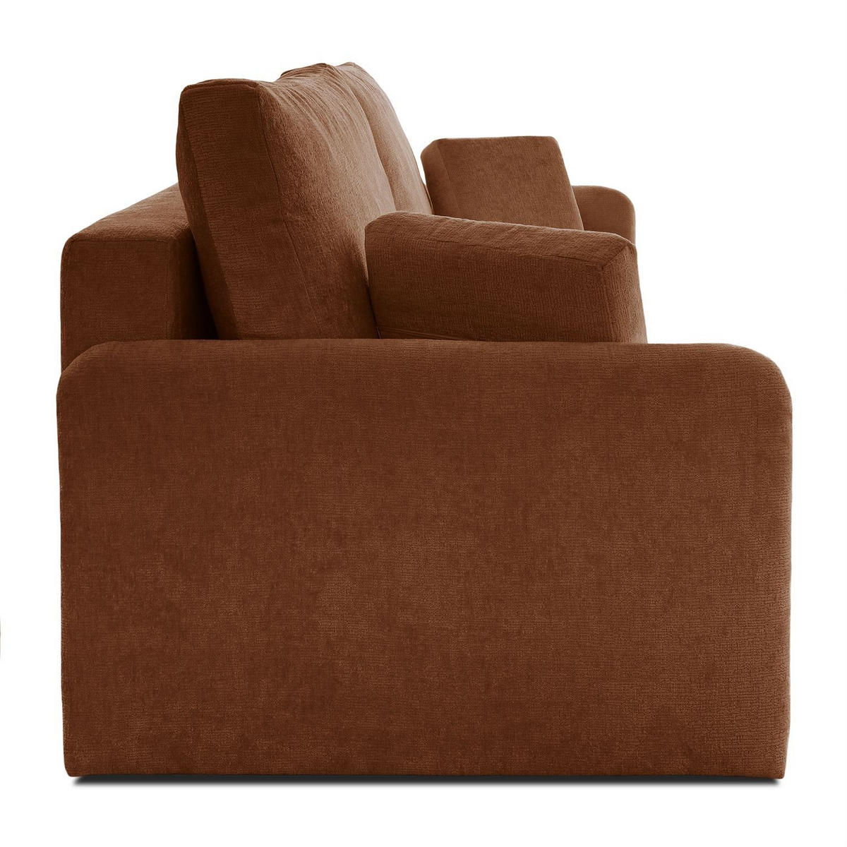 SOFA NUBO mit Schlaffunktion und Bettkasten Harmony 52 - Orange, Textil (205/91/86cm) - Lookway