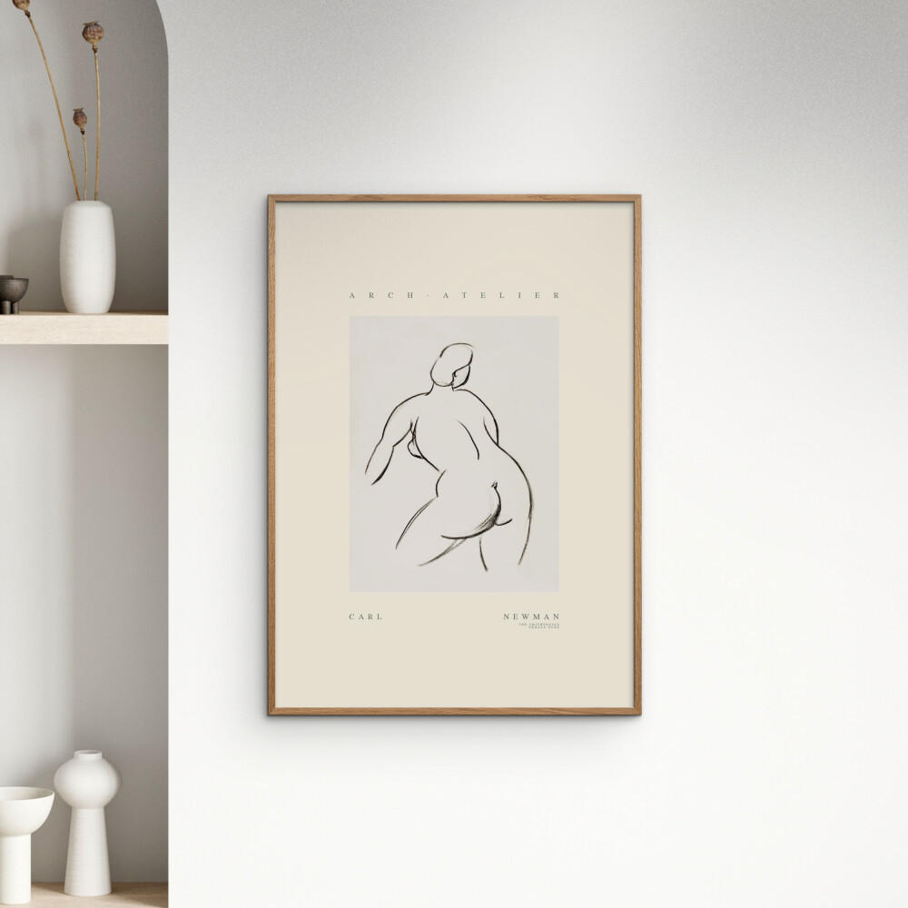 POSTER Arch Atelier - Carl Newman 02 - Naturfarben, Papier (50/70/0.1cm) - Poster&Frame