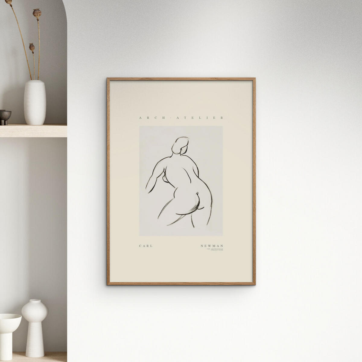 POSTER Arch Atelier - Carl Newman 02 - Naturfarben, Papier (50/70/0.1cm) - Poster&Frame