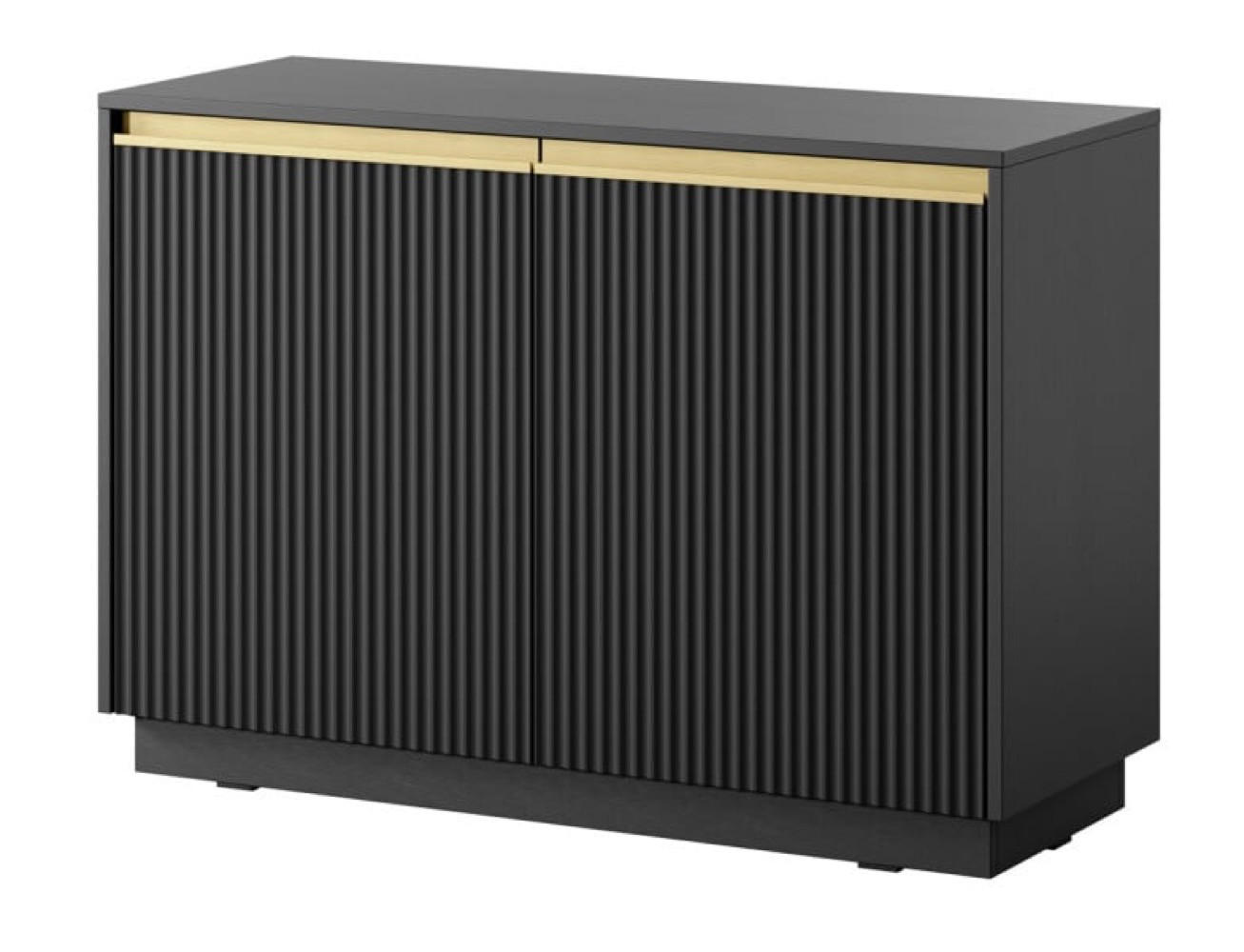 SIDEBOARD Schwarz K104 Modern - Schwarz, Holzwerkstoff (103.5/71.6/39cm) - Sepro Meble