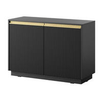 SIDEBOARD Schwarz K104 Modern - Schwarz, Holzwerkstoff (103.5/71.6/39cm) - Sepro Meble